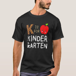 K Is For Kindergarten Teacher Tie Dye Back To Scho T-Shirt