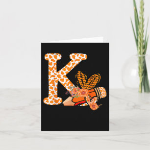 K Is For Kindness Orange Anti Bullying Unity Day T Card