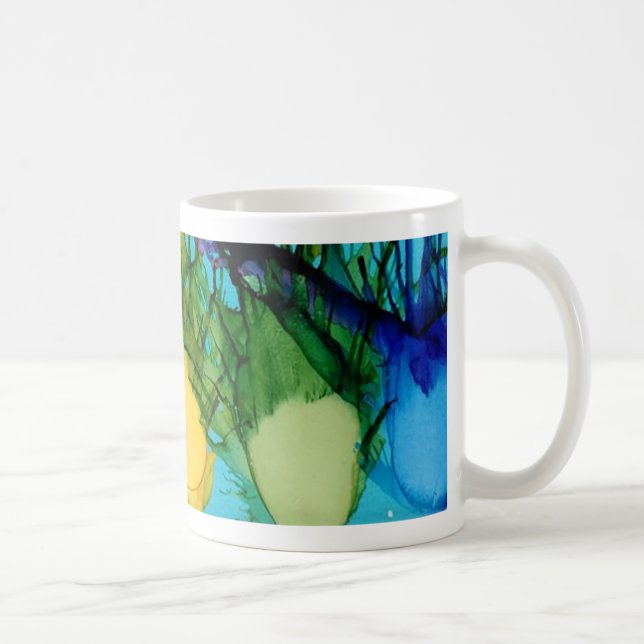 K is for Kiwi alphabet art mug (Right)