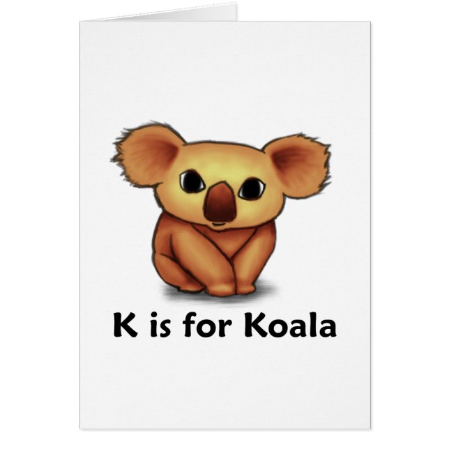 K is for Koala (Front)