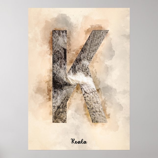 K is For Koala Poster (Front)