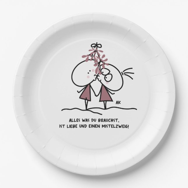 K&K Christmas Paper Plates (Front)