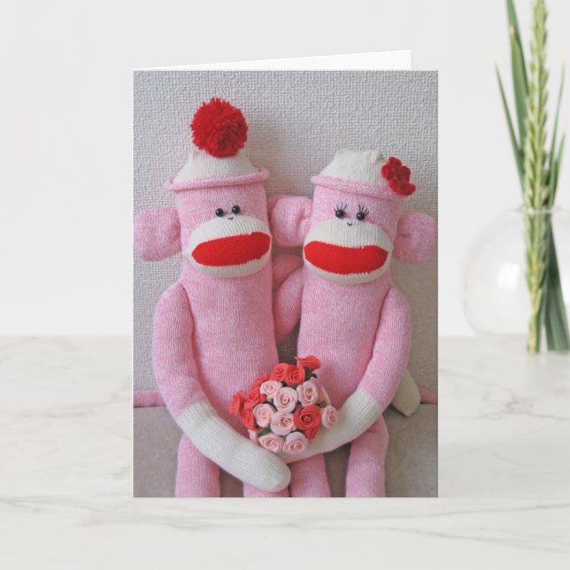 K&K Sock Monkeys Card (Front)