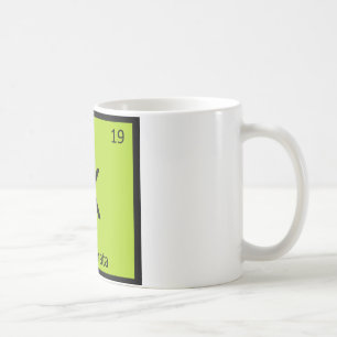 K - Kalamata Olive Chemistry Periodic Table Symbol Coffee Mug