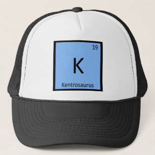 K - Kentrosaurus Dinosaur Chemistry Symbol Trucker Hat