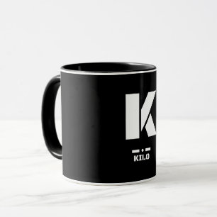 K(Kilo) NATO Phonetic Alphabet & Morse Code Mug