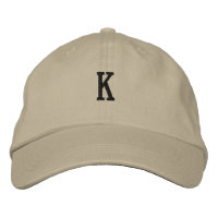 K -Letter Monogram impressive-Hat Stylish Handsome