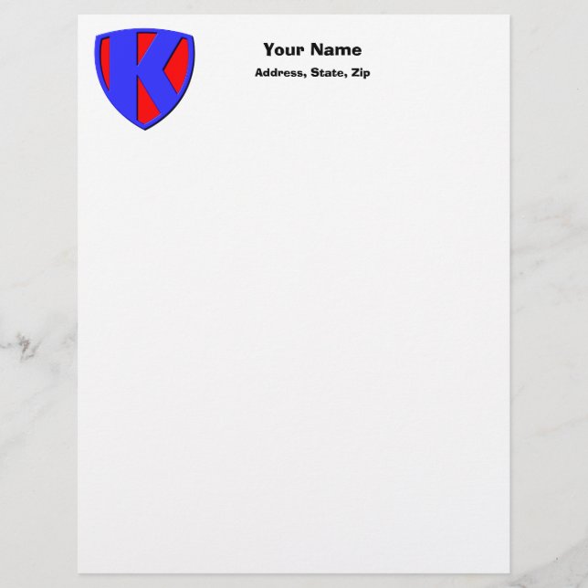 K LETTERHEAD DESIGN (Front)