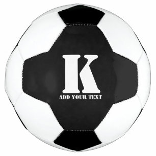 K Monogram Classic Trendy Custom Wedding Templa Football