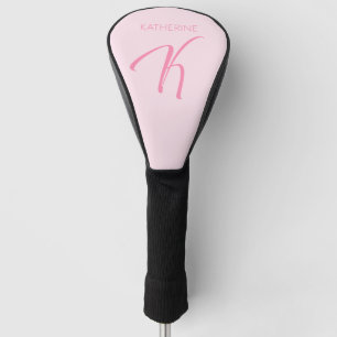 K Monogram Personalised Golf Head Cover