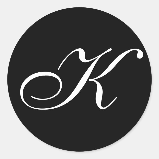 K Monogram Stickers (Front)