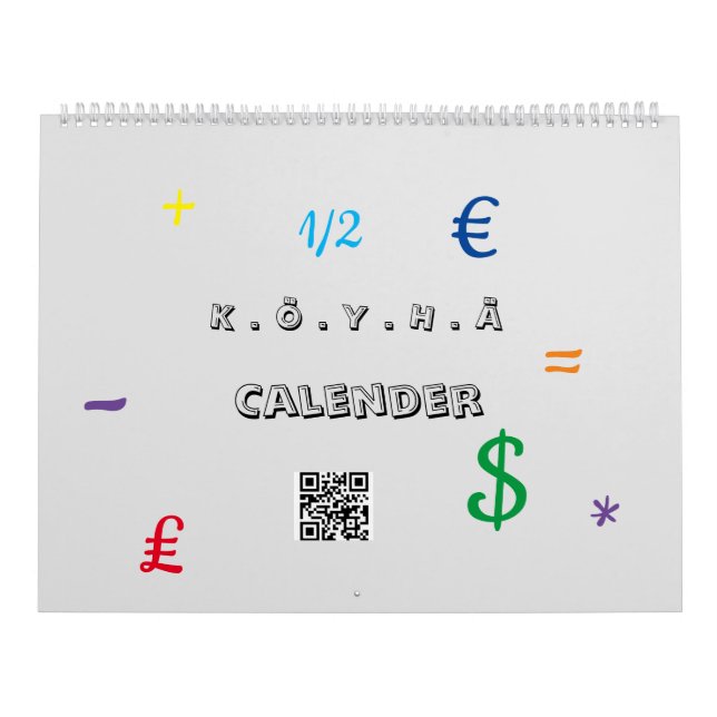 K.Ö.Y.H.Ä. Calender Calendar (Cover)