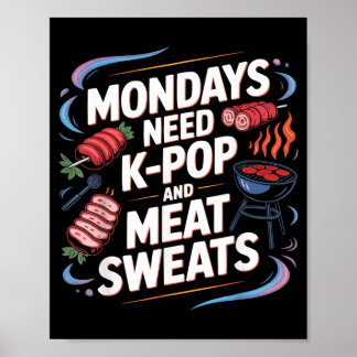 K-p BBQ Korean p Music South Korea Kp Barbecue Poster