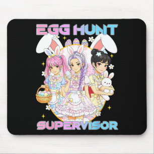 K-p Easter Bunny Egg Hunt Supervisor Funny Mum Mouse Mat