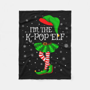 K-p Elf Christmas Family Group Women Girls Xmas Pa Fleece Blanket