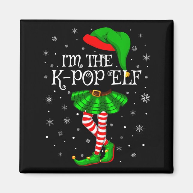 K-p Elf Christmas Matching Family Women Girls Elf  Magnet (Front)