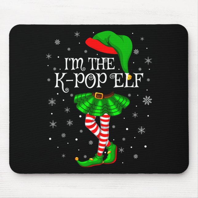 K-p Elf Christmas Matching Family Women Girls Elf  Mouse Mat (Front)
