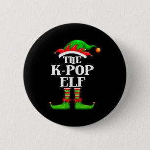 K-p Elf Matching Family Group Christmas Party Pyja 6 Cm Round Badge