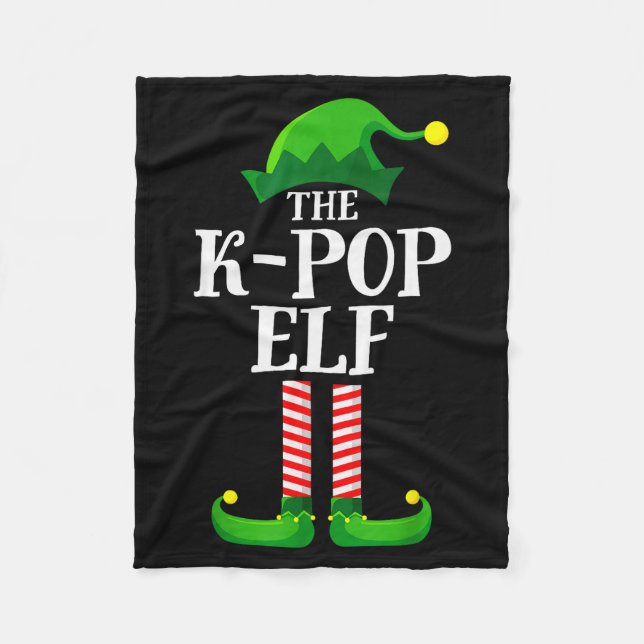 K-p Elf Matching Family Group Christmas Party Pyja Fleece Blanket (Front)