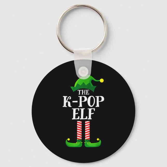 K-p Elf Matching Family Group Christmas Party Pyja Key Ring (Front)