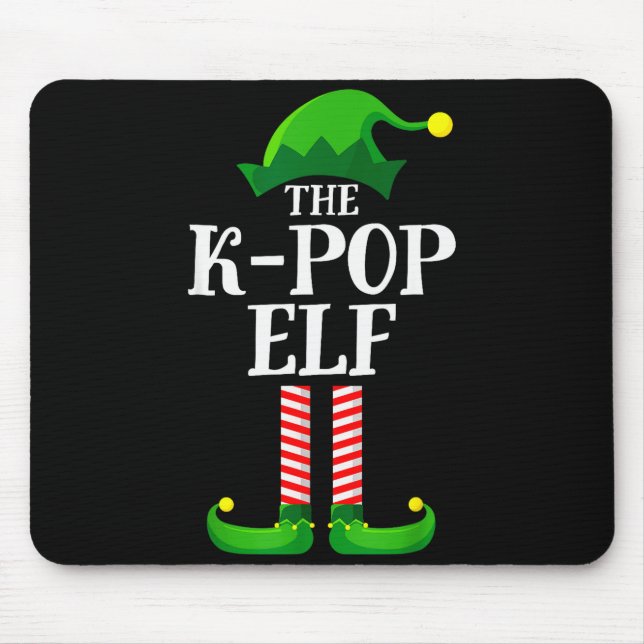 K-p Elf Matching Family Group Christmas Party Pyja Mouse Mat (Front)