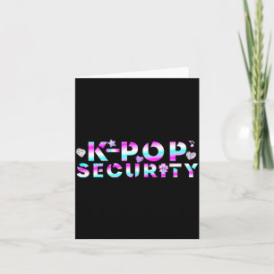 K-p Security Mum Dad Kids Funny Birthday Concert Card