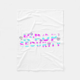 K-p Security Mum Dad Kids Funny Birthday Concert Fleece Blanket