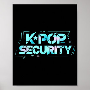 K-p Security Mum Dad Kids Funny Birthday Concert Poster