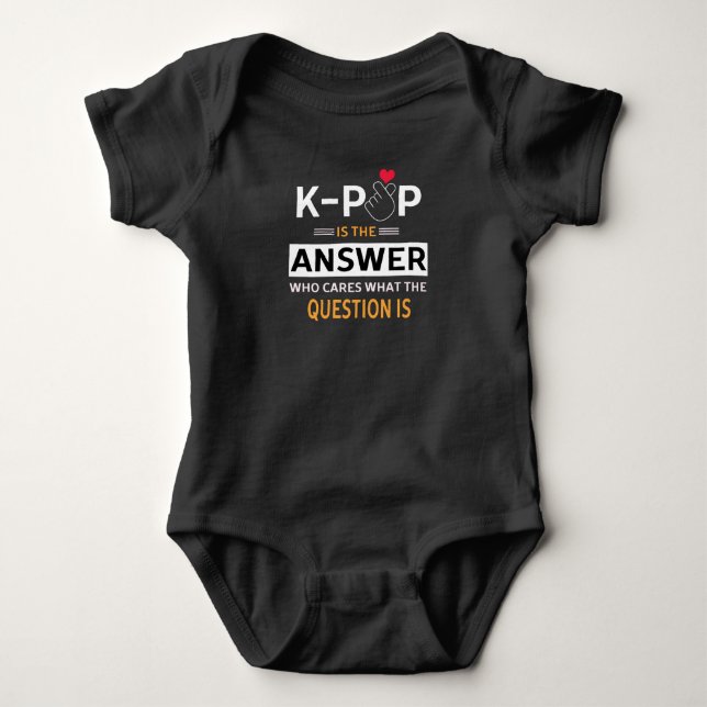 K-POP All Day Baby Bodysuit (Front)