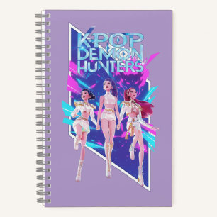 K-Pop Anime Idol Group Spiral Notebook