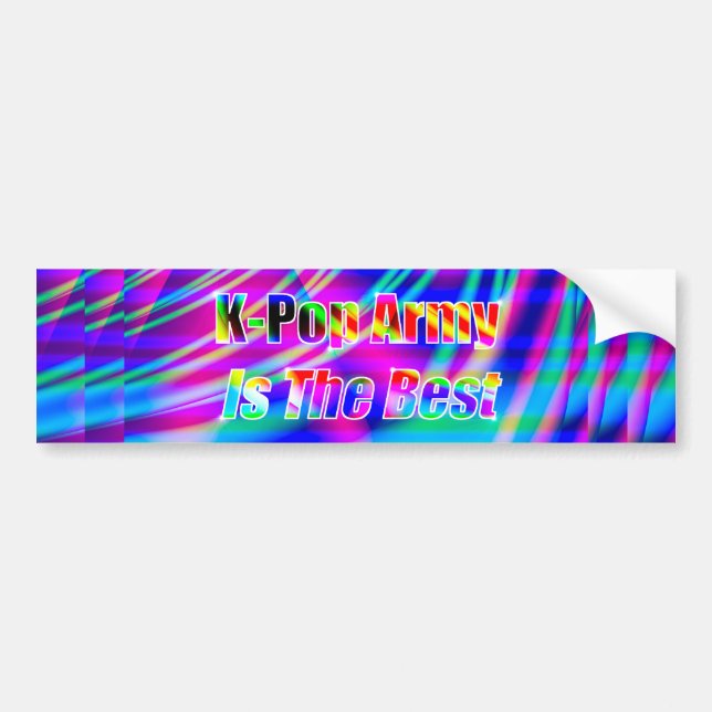 K-Pop Army Art Bumper Sticker (Front)