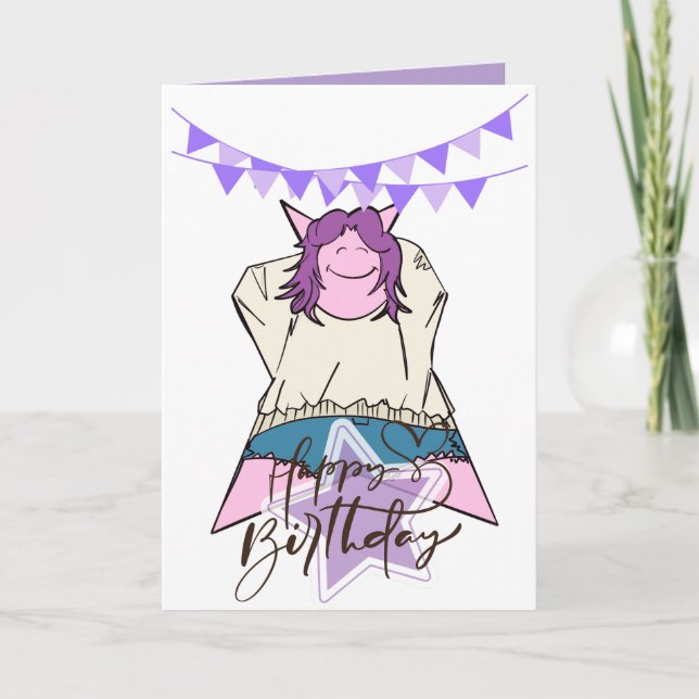 K-pop Birthday Card (Front)