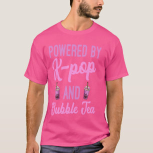 K-Pop & Bubble Tea Heart K-Drama Korean Pop Music  T-Shirt