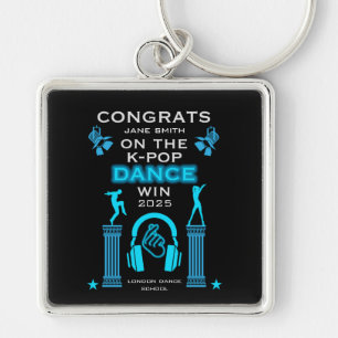 K-Pop Dance Competition Winner Congratulations Key Ring