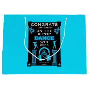 K-Pop Dance Competition Winner Congratulations Large Gift Bag