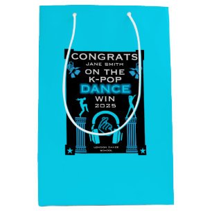 K-Pop Dance Competition Winner Congratulations Medium Gift Bag