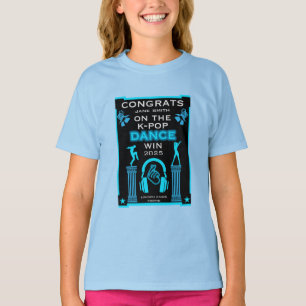 K-Pop Dance Competition Winner Congratulations T-Shirt