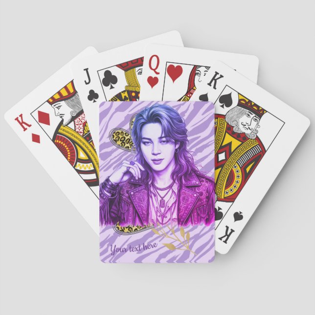 k pop editable icon style playing cards (Back)
