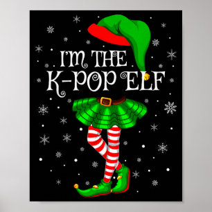 K-pop Elf Christmas Family Group Women Girls Xmas Poster