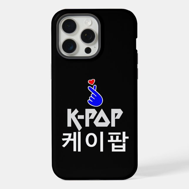 K-Pop Finger Heart: Show Your Love iPhone Case (Back)