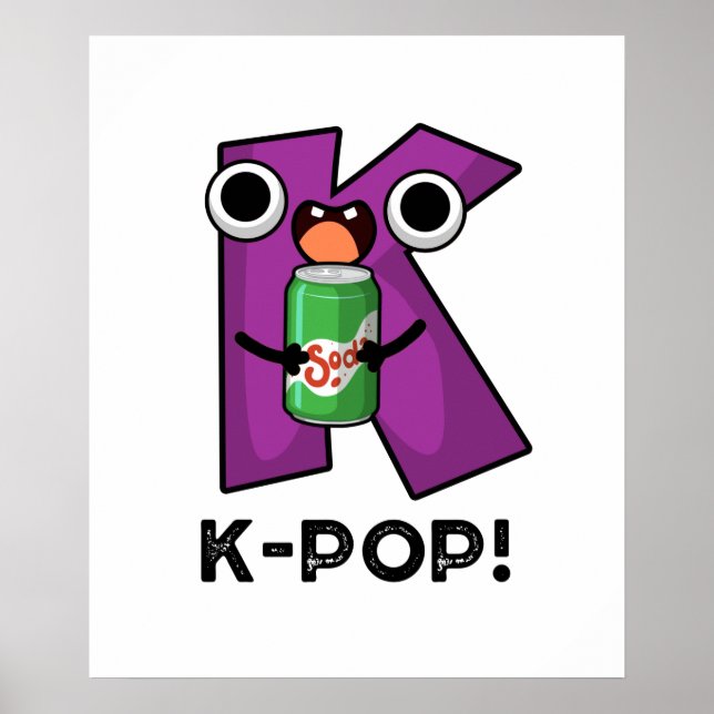 K-Pop Funny Music Soda Pop Pun Poster (Front)