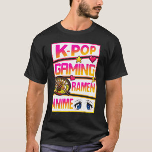 K-Pop Gaming Ramen  Fans T-Shirt