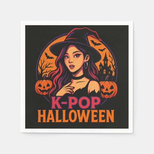k-pop halloween napkins (Front)