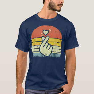 K-Pop Hand Symbol Heart K-Drama Korean Pop Music F T-Shirt