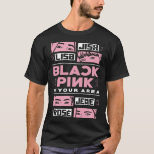 K pop Korean Pop Fashion Black Pink Korea K pop T-Shirt