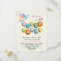 K-pop korean pop music theme birthday party