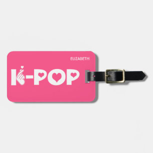 K-Pop Korean Wave Kpop Symbol Hand And Heart Luggage Tag