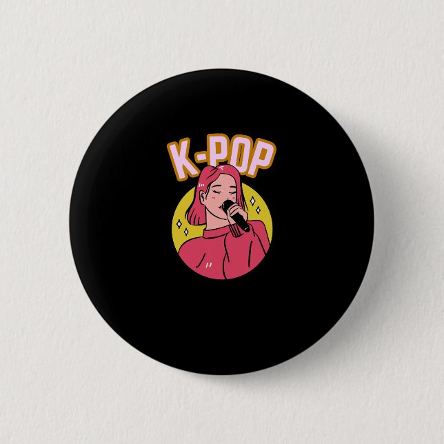 K-Pop Music 6 Cm Round Badge (Front)
