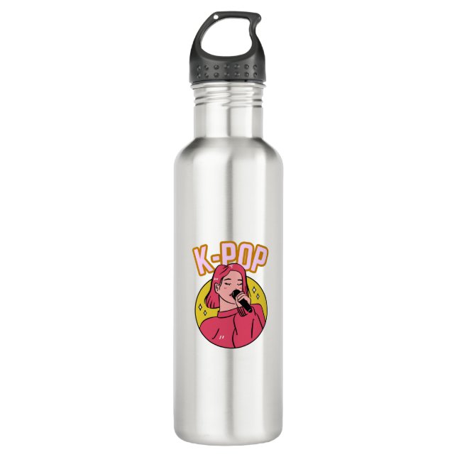 K-Pop Music 710 Ml Water Bottle (Front)
