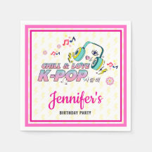 K-Pop Music Star  Korean Pop Theme Birthday Party